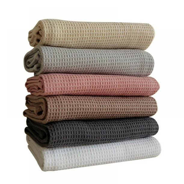 4PCs Set Cotton Linen Dishtowel Kitchen Ultra Durable Cleaning Cloth Tea Towel